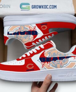 Chicago Bears Logo Print Air Force 1 Sneakers for Fans