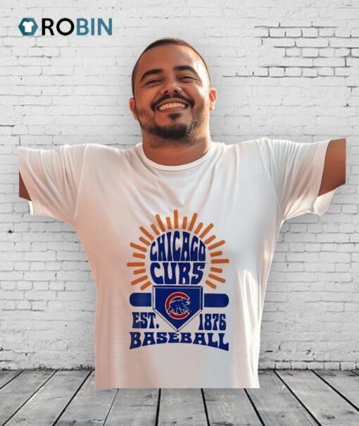 Chicago Cubs Est 1876 Vintage Baseball Team Logo Shirt