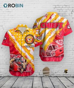 Chiefs American Flag Hawaiian Shirt –  Kansas City NFL Custom Print