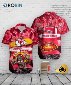 Chiefs Mascot Hawaiian Shirt –  NFL Aloha Football
