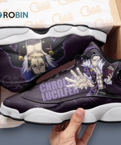 Chrollo Lucilfer Inspired Jordan 13 Sneakers – Unique Printed Design