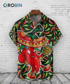 Cinco De Mayo Chili Pepper Hawaiian Shirt