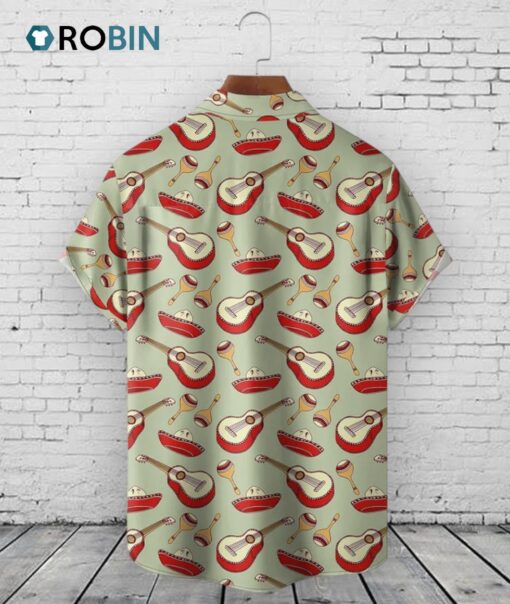 Cinco De Mayo Guitar Dinosaur Hawaiian Shirt