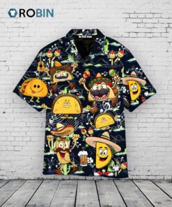 Cinco De Mayo Hawaiian Shirt –  Funny Tacos & Music Hawaiian
