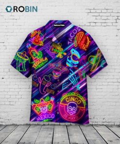 Cinco De Mayo Hawaiian Shirt –  Mexican Party Purple Cinco De Mayo Hawaiian Shirt –  Mexican Party Purple