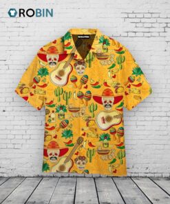 Cinco de Mayo Hawaiian Shirt –  Mexican Party Yellow Aloha Shirt
