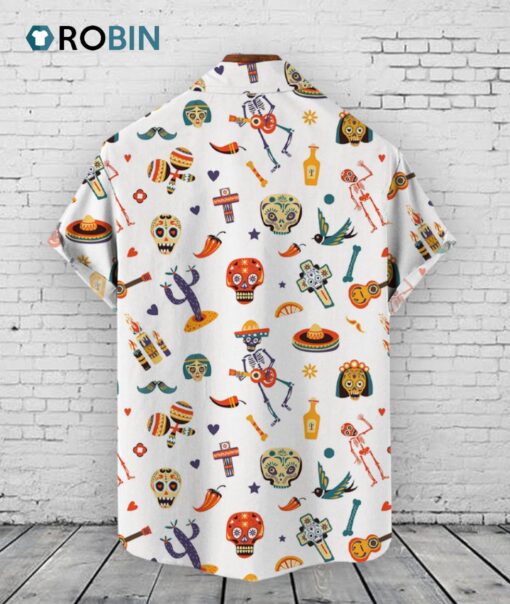Cinco De Mayo Skull Cactus Hawaiian Shirt –  Mexican Cartoon