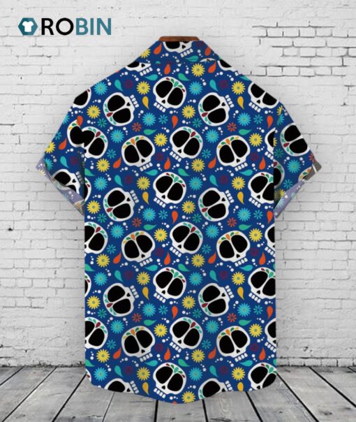 Cinco de Mayo Skull Hawaiian Shirt –  Cartoon Painted Print
