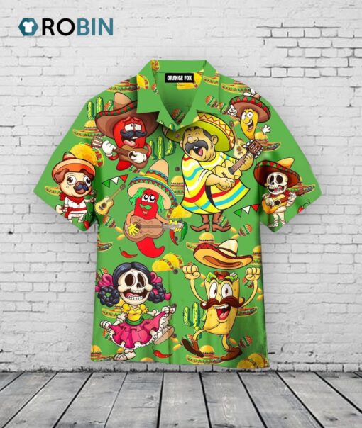 Cinco De Mayo Taco Hawaiian Shirt –  Mexican Festival Aloha Shirt