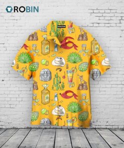 Cinco De Mayo Tequila Hawaiian Shirt –  Mexican Drinking Pattern