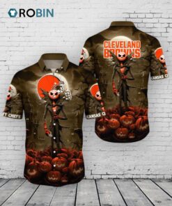 Cleveland Browns Halloween Hawaiian Shirt –  Jack Print