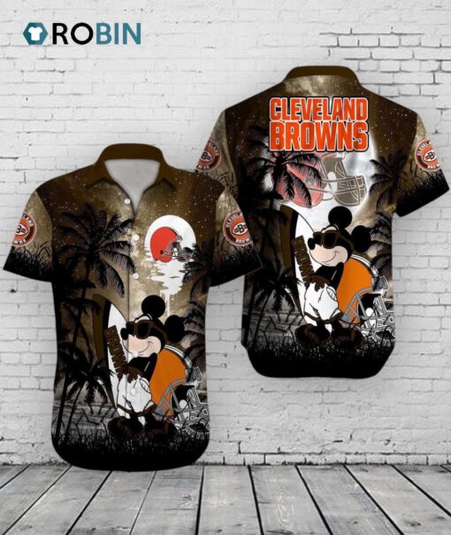 Cleveland Browns Mickey Mouse Hawaiian Shirt –  Disney Summer NFL