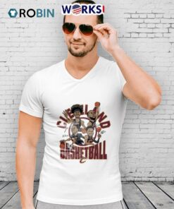 Cleveland Cavaliers Basketball Cartoon Caricature Team Players Graphic Shirt Cleveland Cavaliers Basketball Cartoon Caricature Team Players Graphic Shirt