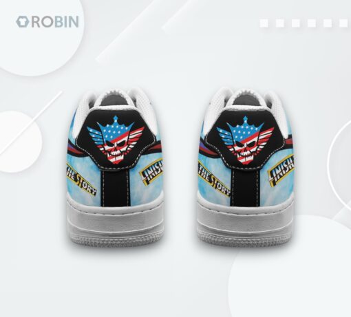 Cody Rhodes Fan Air Force 1 Shoes   Unique Printed Design for Wrestling Enthusiasts