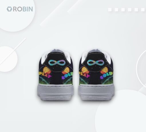 Coldplay Infinity Universe Design Air Force 1 Sneakers   Unique Graphic Shoes