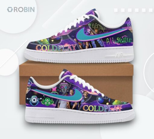 Coldplay Music Of The Sphere Air Force 1 Sneakers   Unique Design
