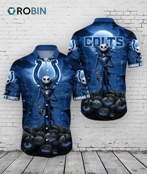 Colts Halloween Jack O’Lantern Hawaiian Shirt