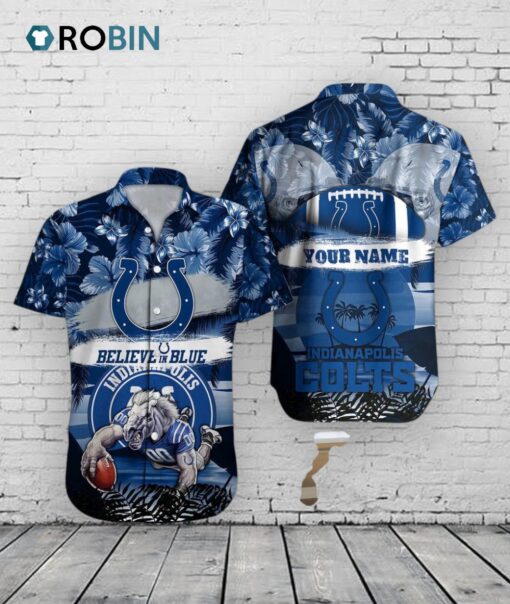 Colts Mascot Hawaiian Shirt –  NFL Football Aloha Shirt