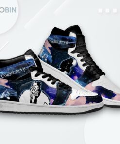 Cruella De Vil Jordan 1 High – Custom Silhouette Sneakers Cruella De Vil Jordan 1 High – Custom Silhouette Sneakers