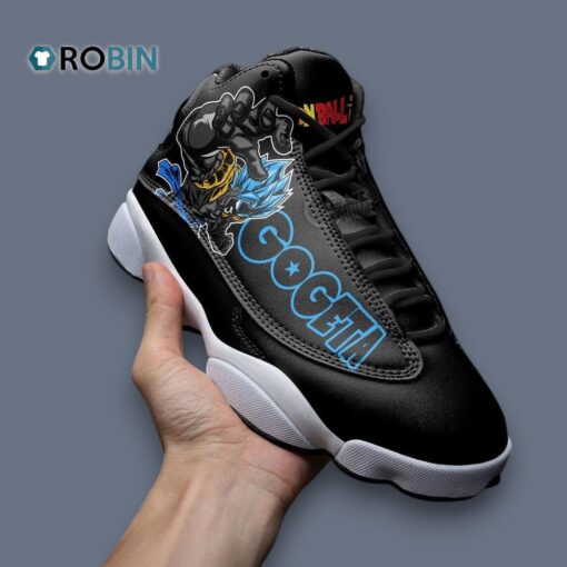 Custom Anime Gogeta Jordan 13 Sneakers – Unique Printed Design Shoes