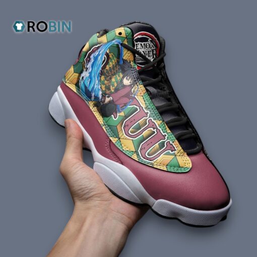 Custom Anime Sneakers – Tomioka Giyuu Jordan 13 Design Shoes