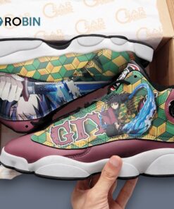 Custom Anime Sneakers – Tomioka Giyuu Jordan 13 Design Shoes
