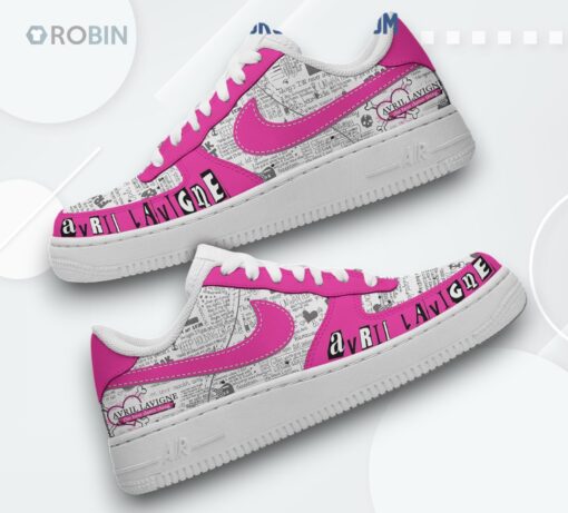 Custom Avril Lavigne My Happy Ending Air Force 1 Sneakers   Unique Design