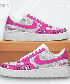 Custom Avril Lavigne My Happy Ending Air Force 1 Sneakers   Unique Design Custom Avril Lavigne My Happy Ending Air Force 1 Sneakers   Unique Design