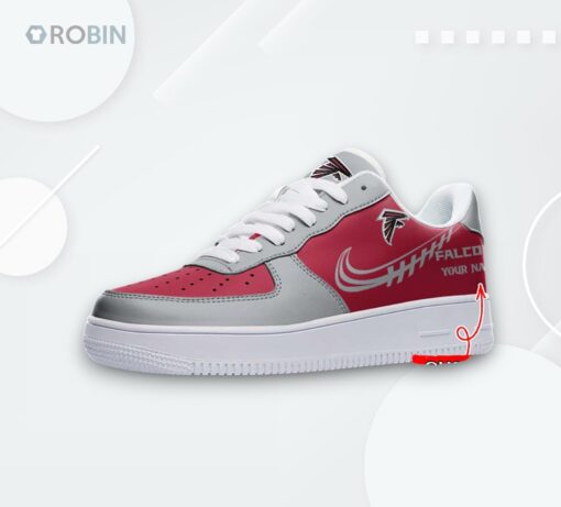 Custom Atlanta Falcons Air Force 1 Sneakers   Personalized Sports Shoes