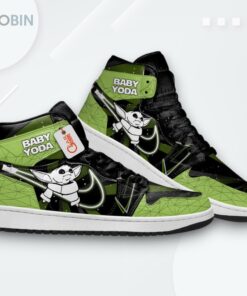 Custom Baby Yoda Jordan 1 High – Unique Fan Sneakers