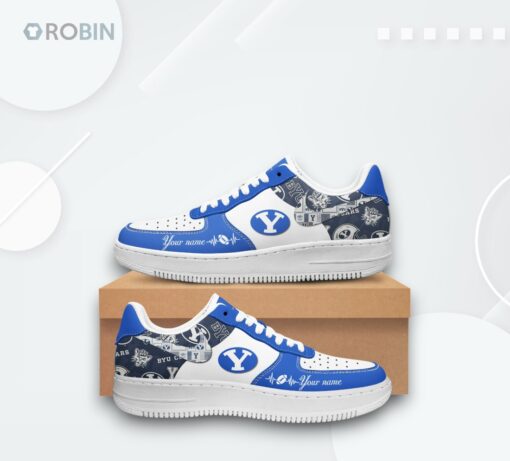 Custom BYU Cougars Air Force 1 Shoes – Unique Design for Fans