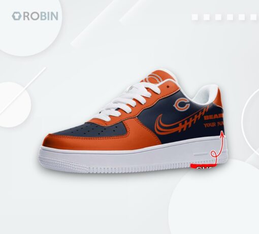 Custom Chicago Bears Air Force 1 Sneakers Unique Printed Design