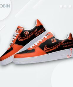 Custom Cincinnati Bengals Air Force 1 Sneakers   Personalized Team Design Custom Cincinnati Bengals Air Force 1 Sneakers   Personalized Team Design
