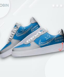 Custom Detroit Lions Air Force 1 Sneaker   Personalized NFL Team Design