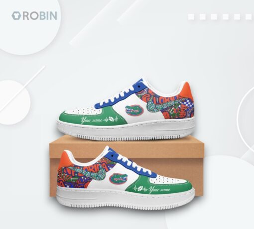 Custom Florida Gators Air Force 1 Shoes Unique Printed Design