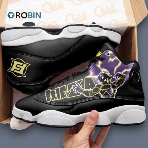Custom Golden Frieza Jordan 13 Anime Sneakers – Unique Dragon Ball Z Shoes