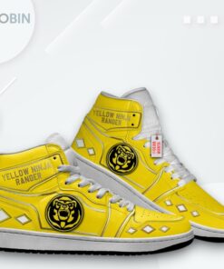 Custom Jordan 1 High Ninja Yellow Ranger Sneakers Custom Jordan 1 High Ninja Yellow Ranger Sneakers
