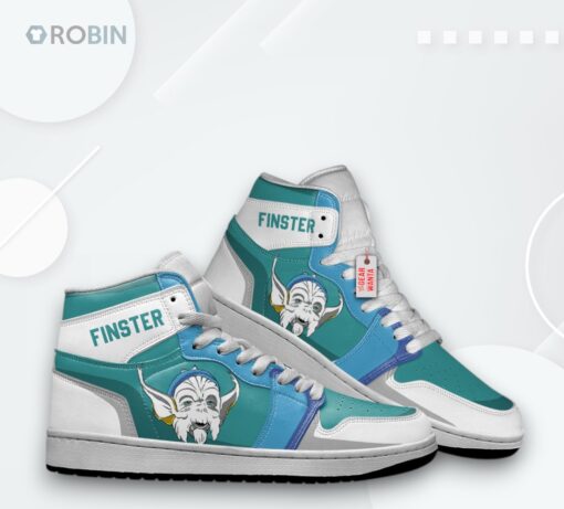 Custom Jordan 1 High Sneakers Mighty Morphin Finster Art