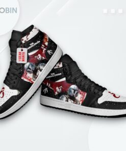 Custom Mandalorian Star Wars Jordan 1 High Top Sneakers Custom Mandalorian Star Wars Jordan 1 High Top Sneakers