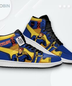 Custom Movie Sneakers Cyclops Jordan 1 High Top Shoes Custom Movie Sneakers Cyclops Jordan 1 High Top Shoes
