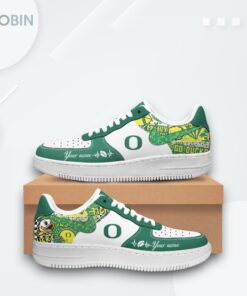 Custom Oregon Ducks Air Force 1 Shoes   Unique Printed Design for Fans