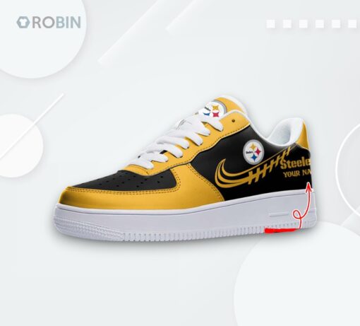 Custom Pittsburgh Steelers Air Force 1 Sneakers   Unique Team Design