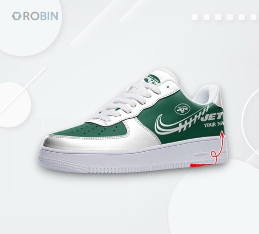 Custom Printed New York Jets Air Force 1 Sneakers – Personalized Fan Shoes