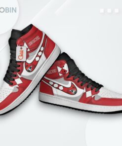 Custom Red Ranger Jordan 1 High – Fan Art Sneakers Custom Red Ranger Jordan 1 High – Fan Art Sneakers