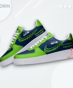Custom Seattle Seahawks Air Force 1 Sneakers   Unique Printed Design Shoes Custom Seattle Seahawks Air Force 1 Sneakers   Unique Printed Design Shoes