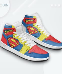 Custom Superman Air Jordan 1 High – Superhero Sneakers Custom Superman Air Jordan 1 High – Superhero Sneakers