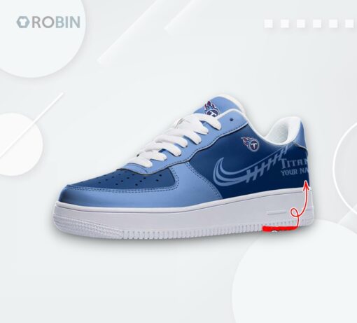 Custom Tennessee Titans Air Force 1 Sneakers Personalized Fan Shoes