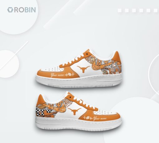 Custom Texas Longhorns Air Force 1 Shoes Unique Printed Design