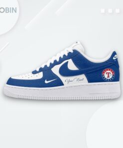 Custom Texas Rangers Air Force 1 Shoes   Personalized Baseball Team Design