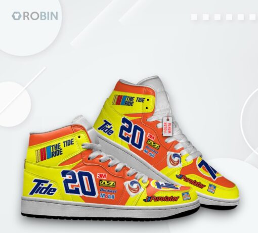 Custom Tide Ride Jordan 1 High – Car Race Sneakers